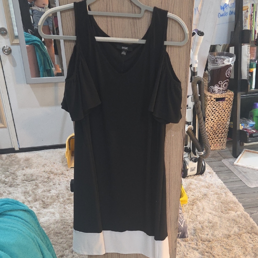 MSK Black and White Mini Dress